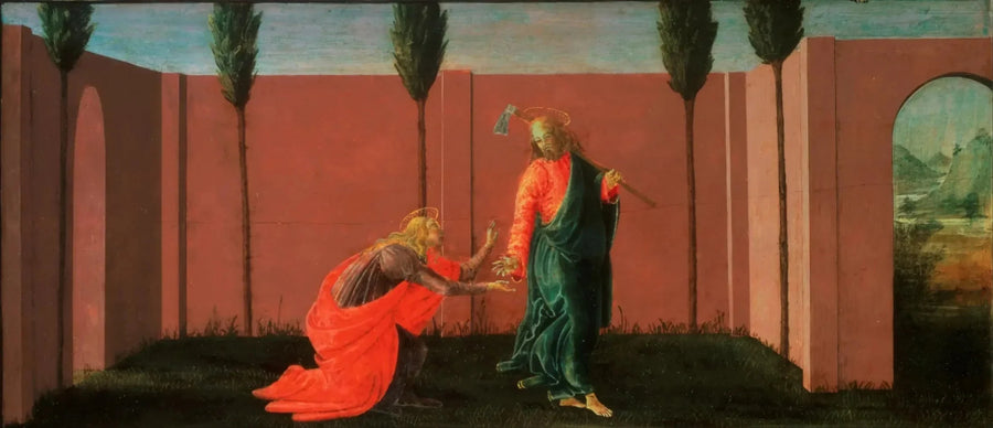 Noli me Tangere (prædelle, panel tre) - Sandro Botticelli