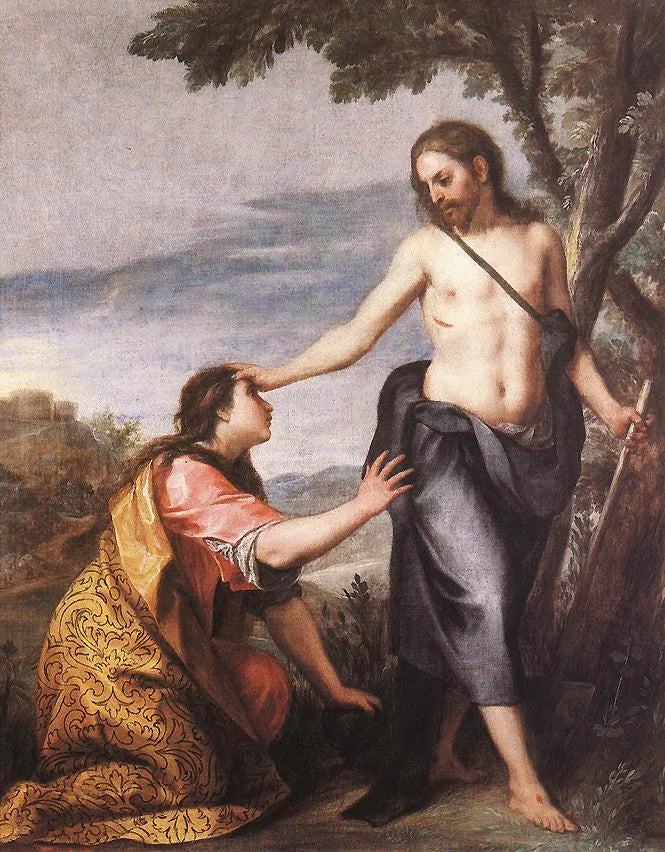 Noli me Tangere (Kristus, der fremstår som havegartner for Maria Magdalene) - Alonso Cano