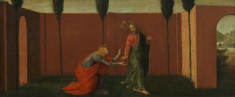 Noli me Tangere (prædelle, panel tre) - Sandro Botticelli