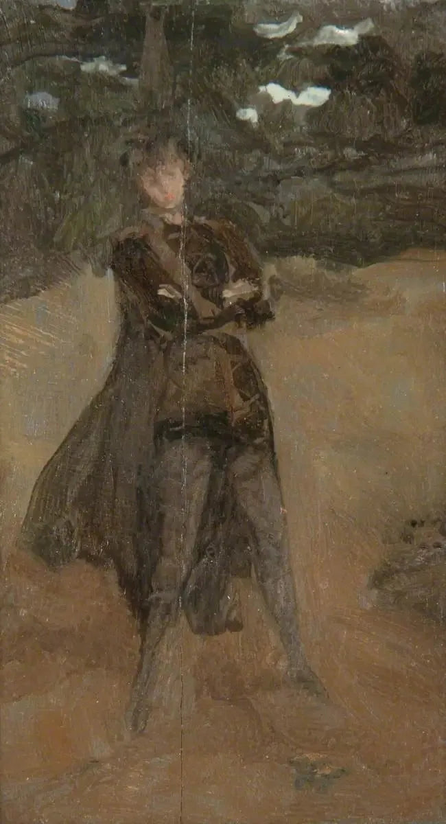Grøn og brun note: Orlando i Coombe - James Abbott McNeill Whistler