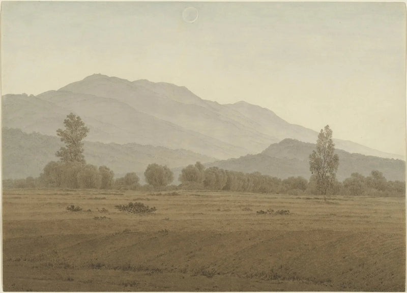 Ny Måne over Kæmpebjergene - Caspar David Friedrich