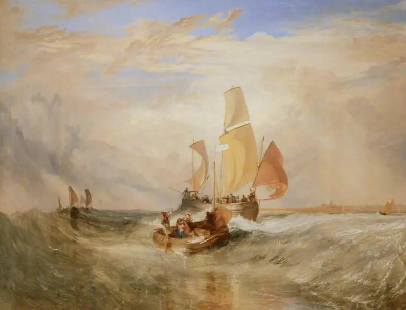'Nu for Maleren' (Reb) – Passagerer, der går ombord - J. M. W. Turner