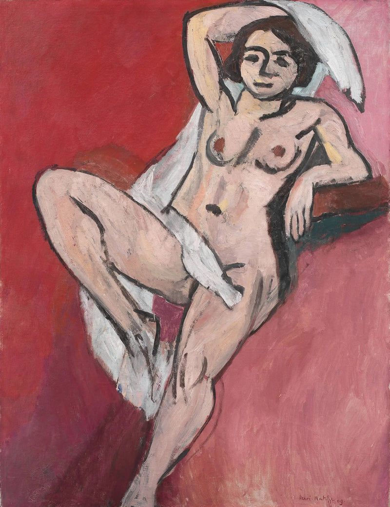 Nu med det hvide tørklæde - Henri Matisse