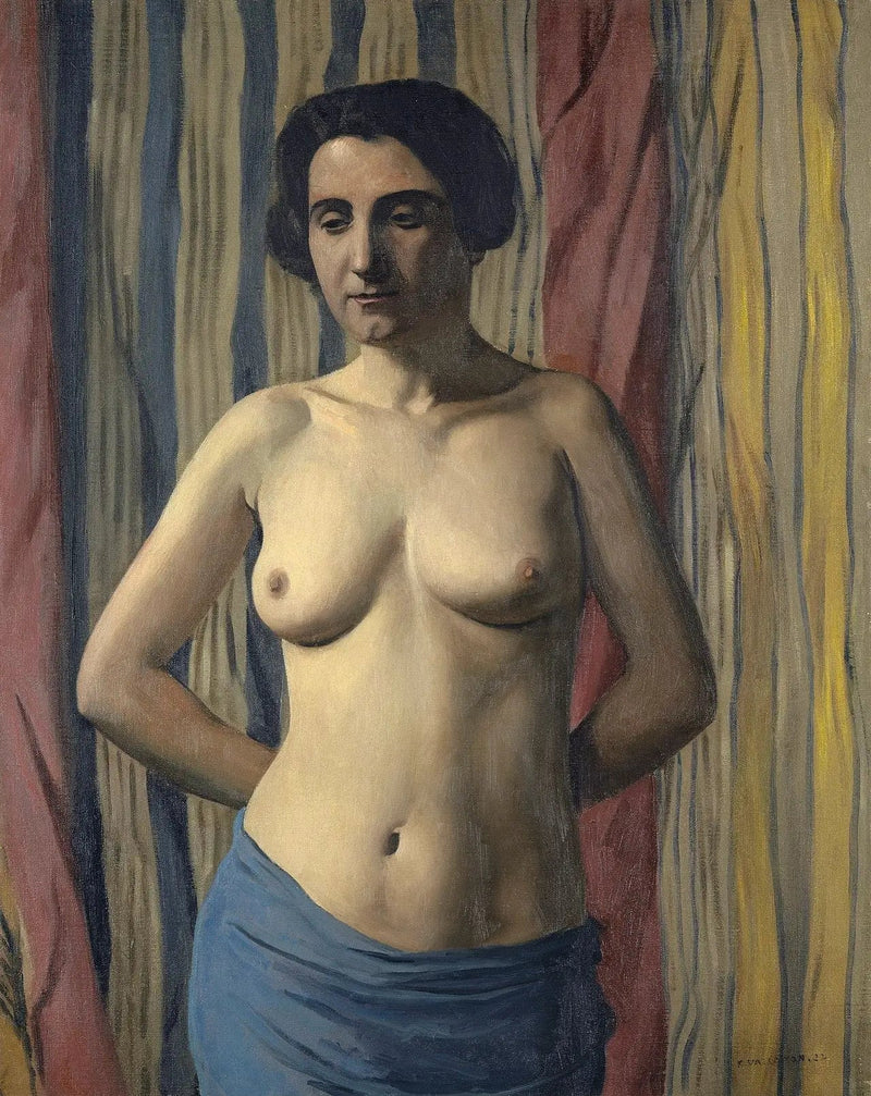 Nu à l'écharpe bleue - Félix Vallotton
