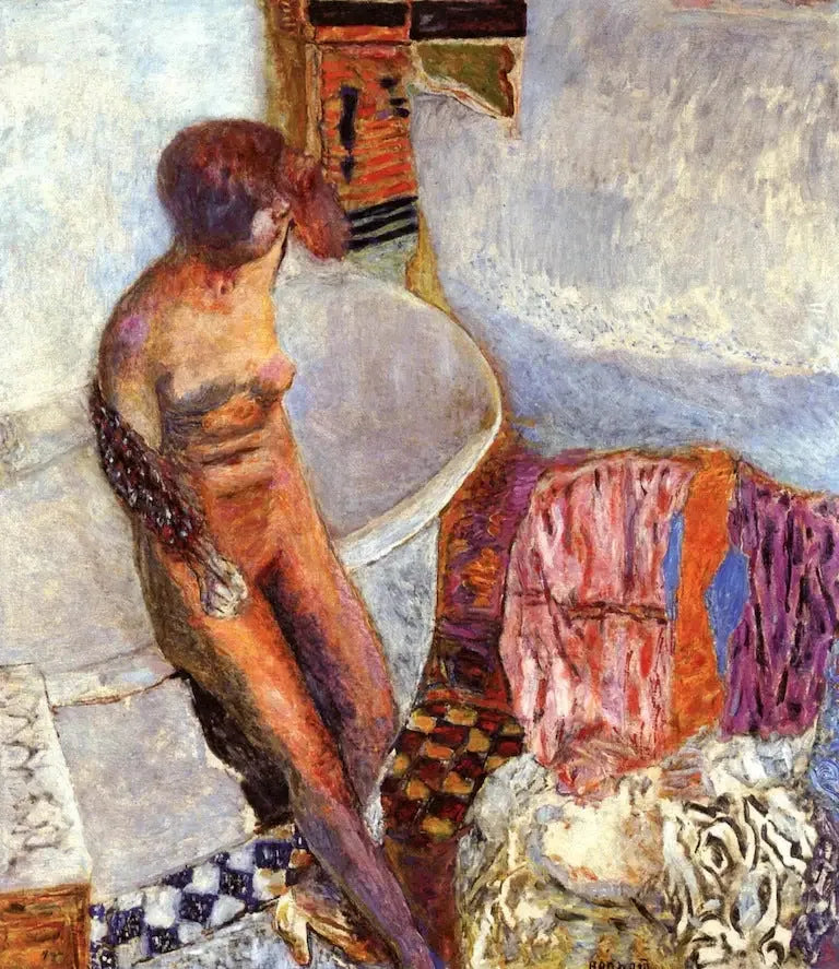 Nu ved badekarret - Pierre Bonnard