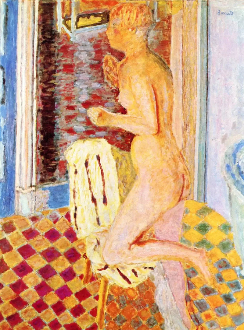 Nu ved stolen - Pierre Bonnard