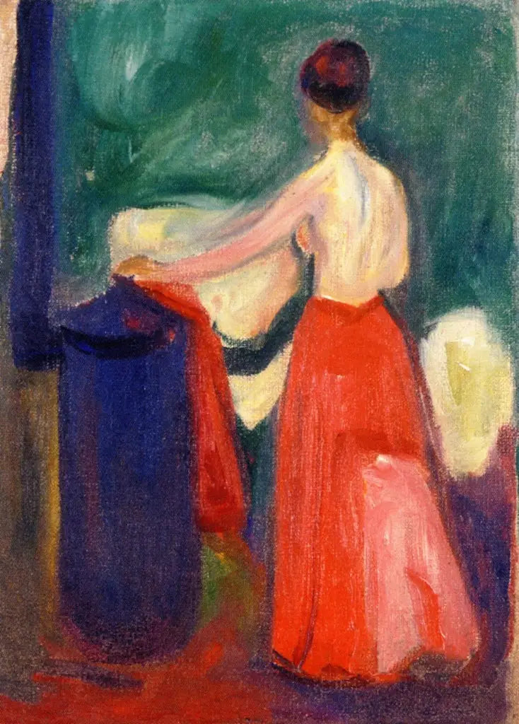 Nu i den røde nederdel - Edvard Munch