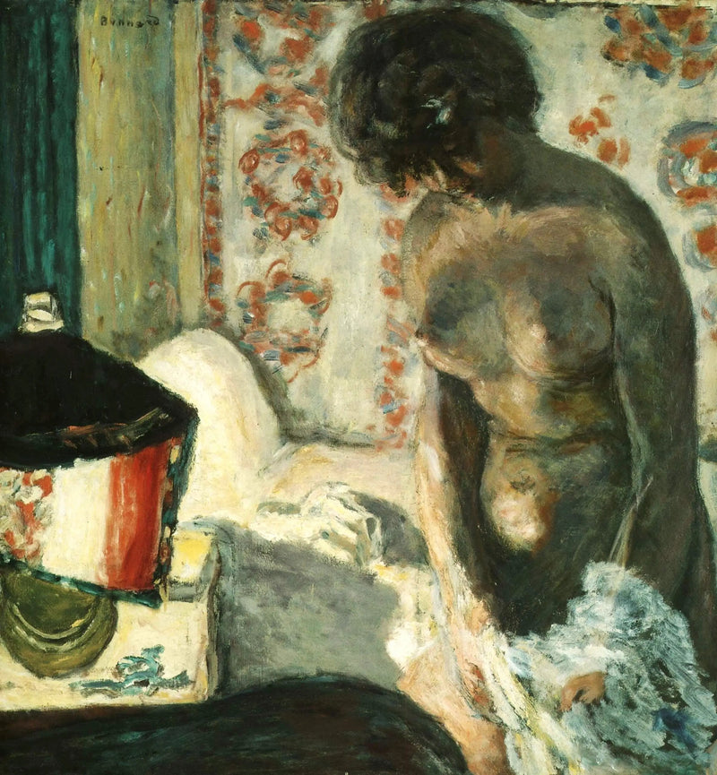 Nu ved lampen - Pierre Bonnard