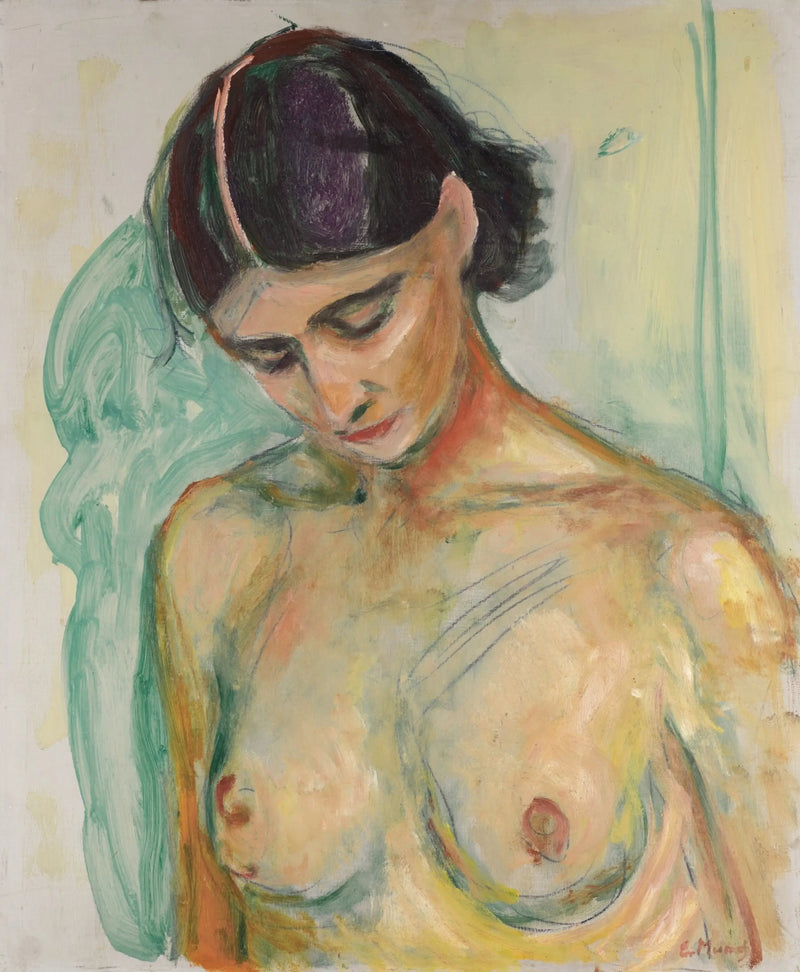 Nu med hovedet bøjet - Edvard Munch