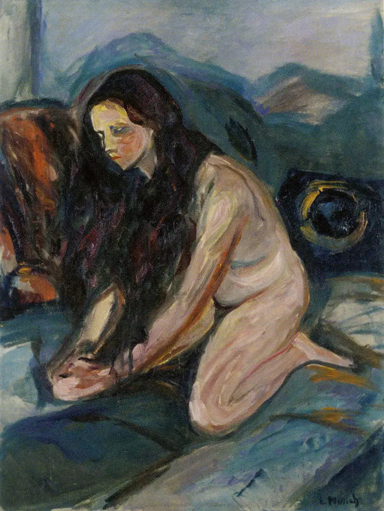 Nu knælet - Edvard Munch