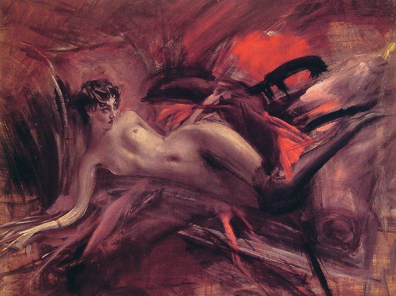 Nu liggende - Giovanni Boldini