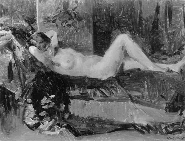 nøgen liggende - Isaac Israels