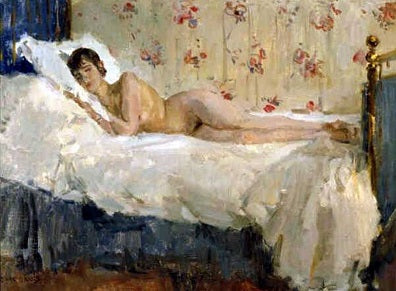 Liggende nøgen - Isaac Israels