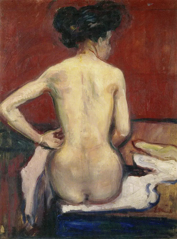 Nu sidder med hovedet vendt - Edvard Munch