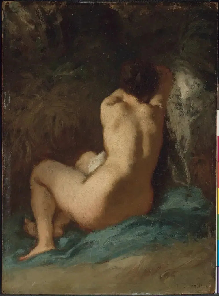 Nu siddende (Les Regrets) - Jean-François Millet