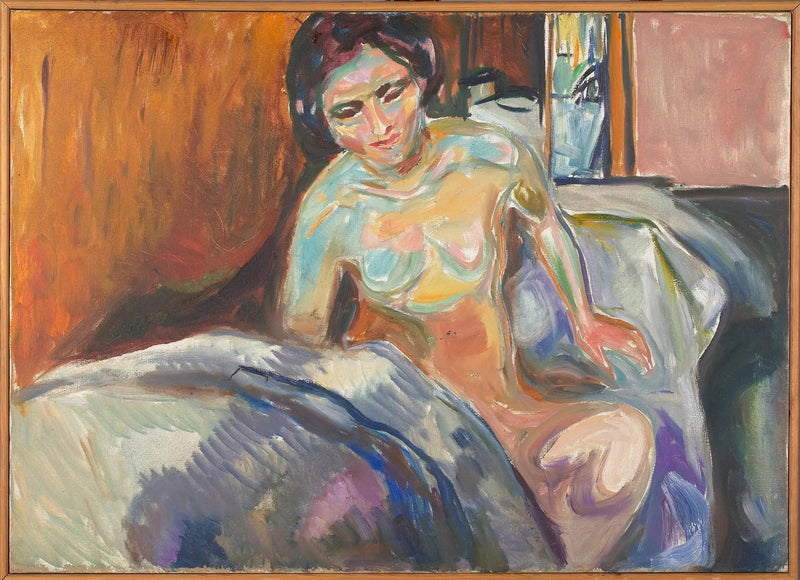 Nu siddende: morgen - Edvard Munch
