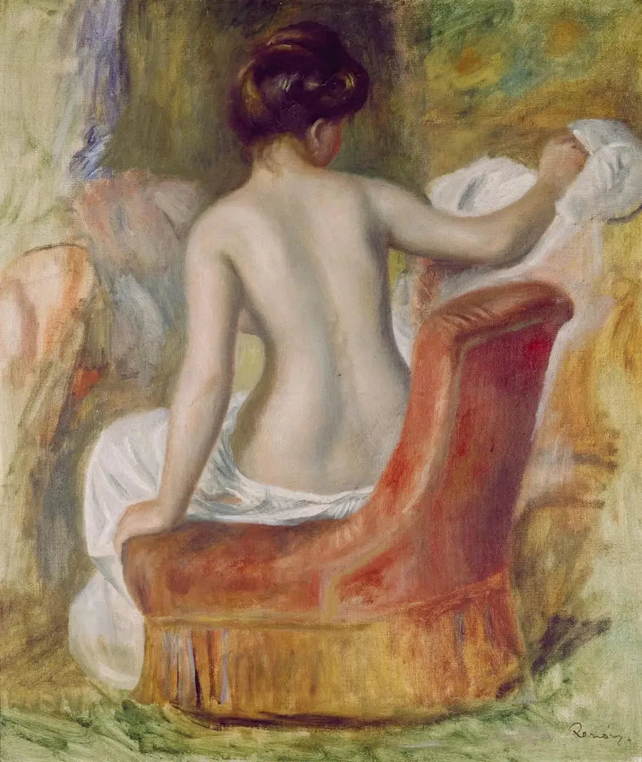 Nu i stolen - Pierre-Auguste Renoir