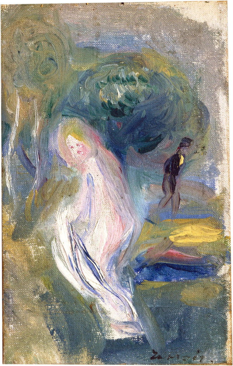 Nu med figur i baggrunden - Pierre-Auguste Renoir