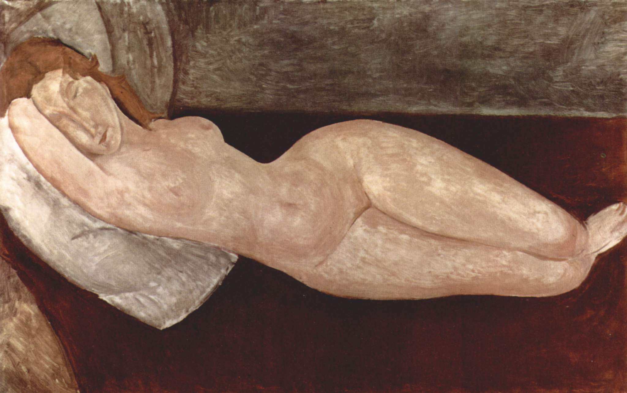 Reproduction du tableau « Nu couché - Amedeo Modigliani » par Alpha Reproduction en peinture à l’huile