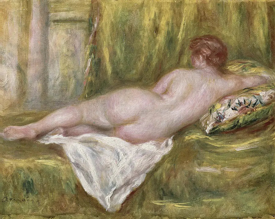 Nu liggende, set bagfra - Pierre-Auguste Renoir
