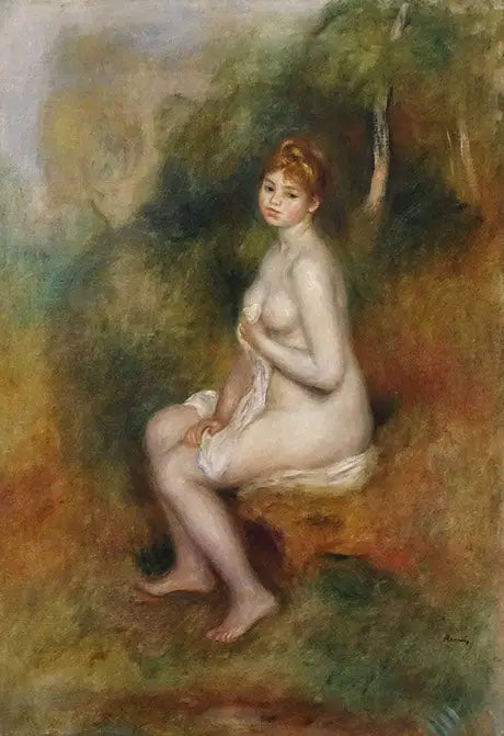 Nu i et landskab - Pierre-Auguste Renoir