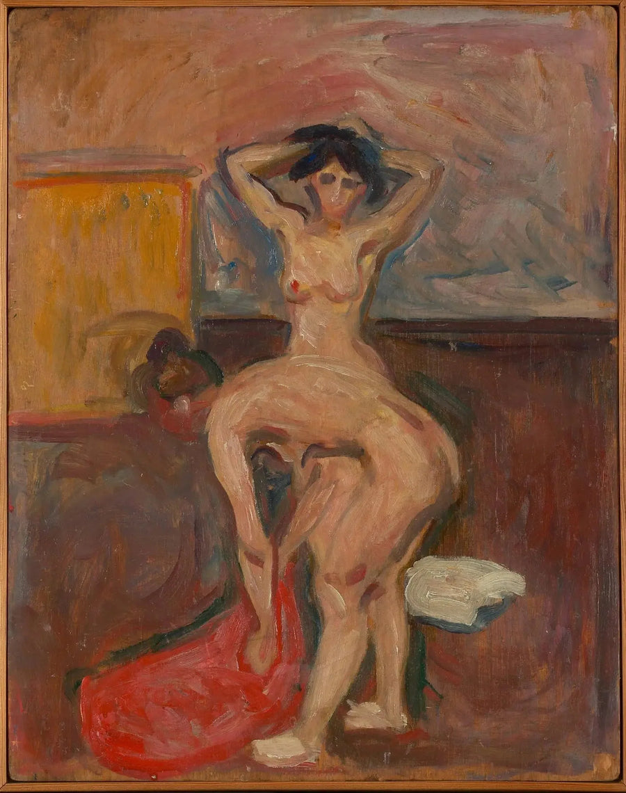 Nu stående bøjet - Edvard Munch