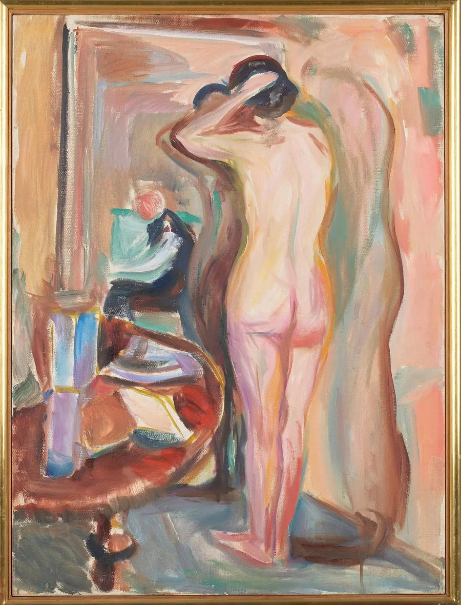 Nu foran sit spejl - Edvard Munch