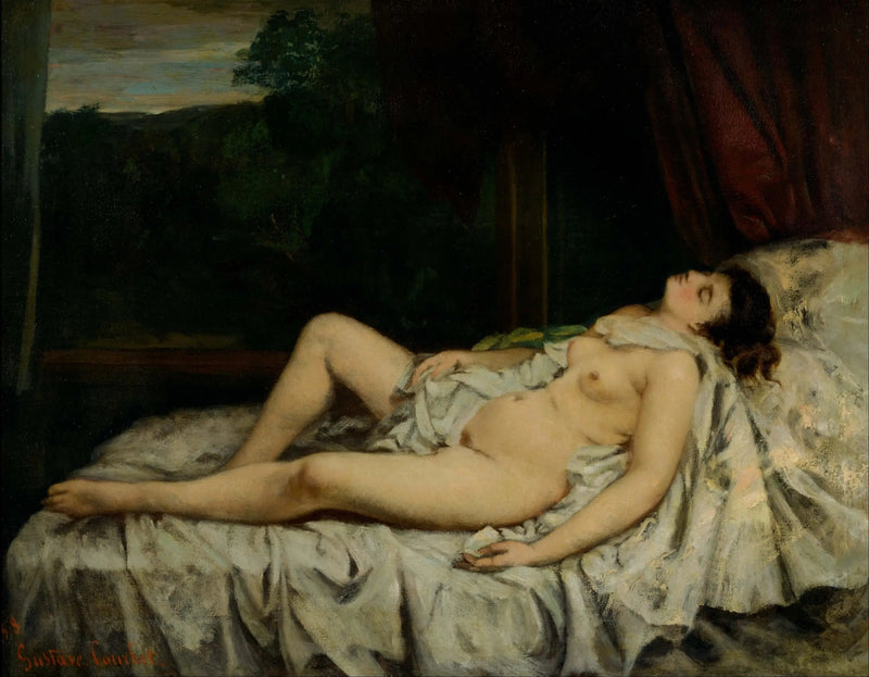 Nu endormet - Gustave Courbet