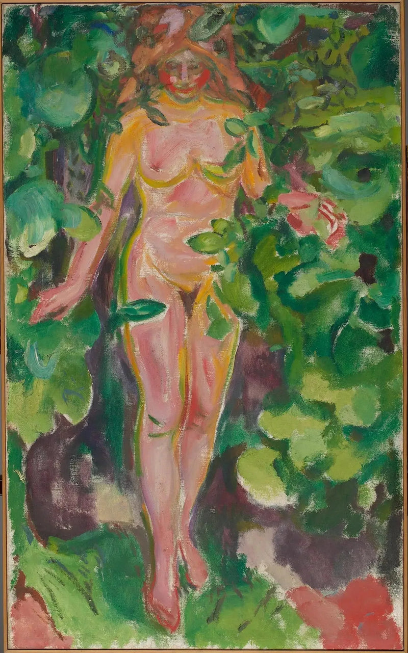 Kvinde i skoven - Edvard Munch