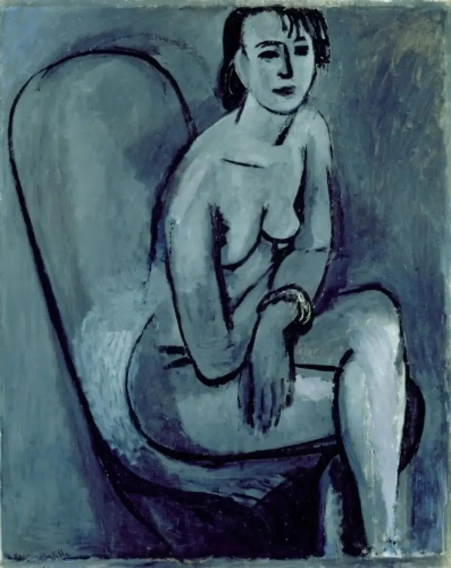 Nu grå med armbånd - Henri Matisse
