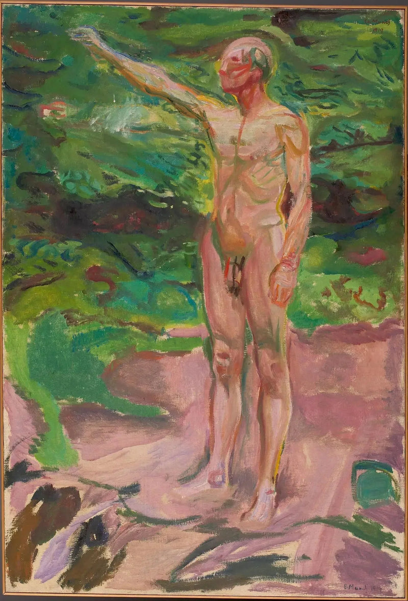 Nu mandlig i skoven - Edvard Munch