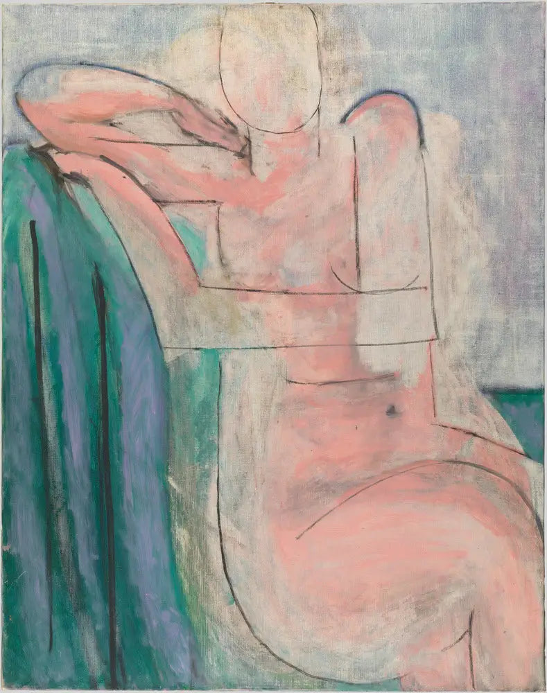 Nu rose siddende - Henri Matisse