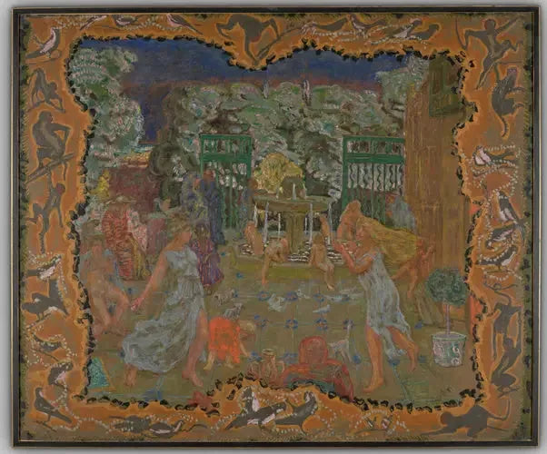 Nu rose, skyggefuld hoved - Pierre Bonnard
