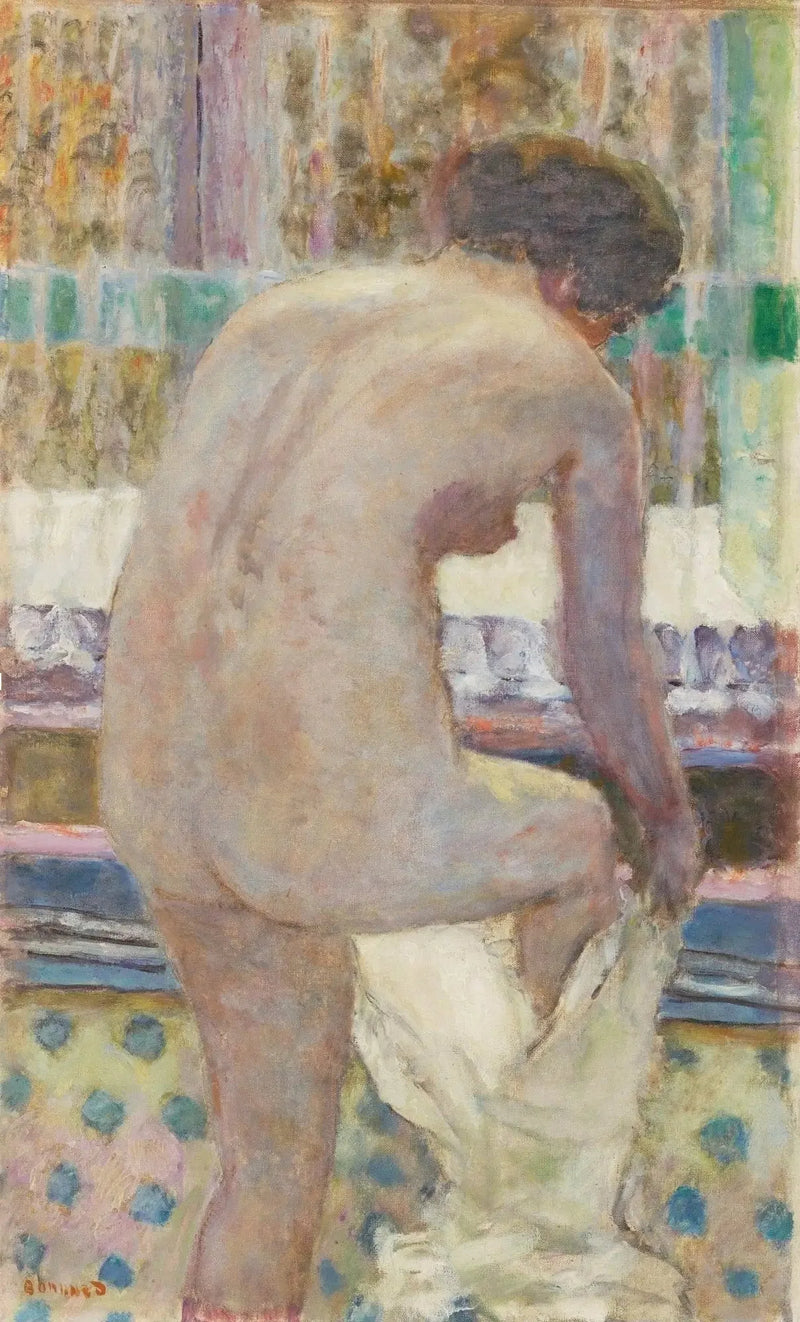 Nu klæder sig - Pierre Bonnard