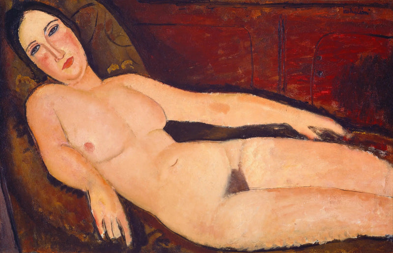 Nu på en sofa - Amedeo Modigliani