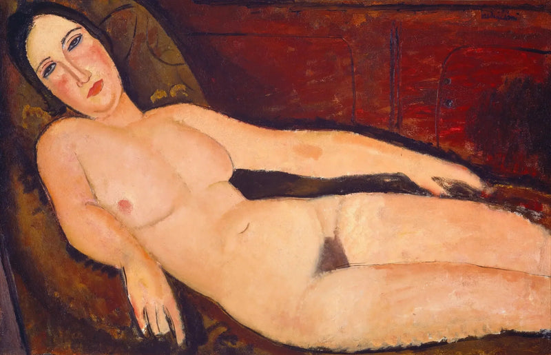 Nu på en sofa - Amedeo Modigliani