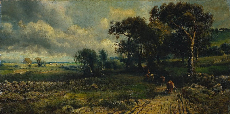 Skyer af uld - George Inness