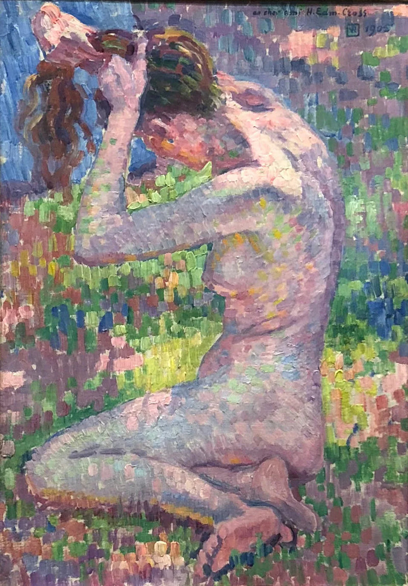 Nue Assise - Théo van Rysselberghe