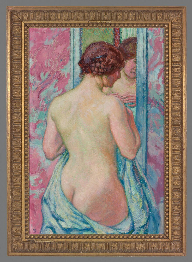 Nyt stående foran et spejl - Théodore van Rysselberghe