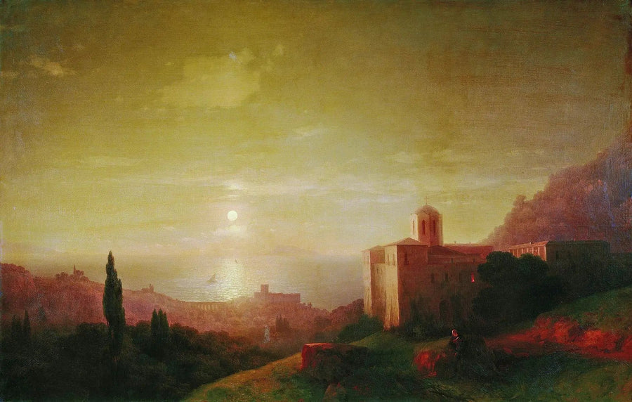 Natt under måneskinn ved havet i Krim - Ivan Aïvazovski