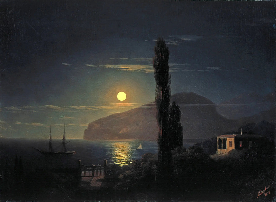 Natt i måneskinn i Krim - Ivan Aïvazovski