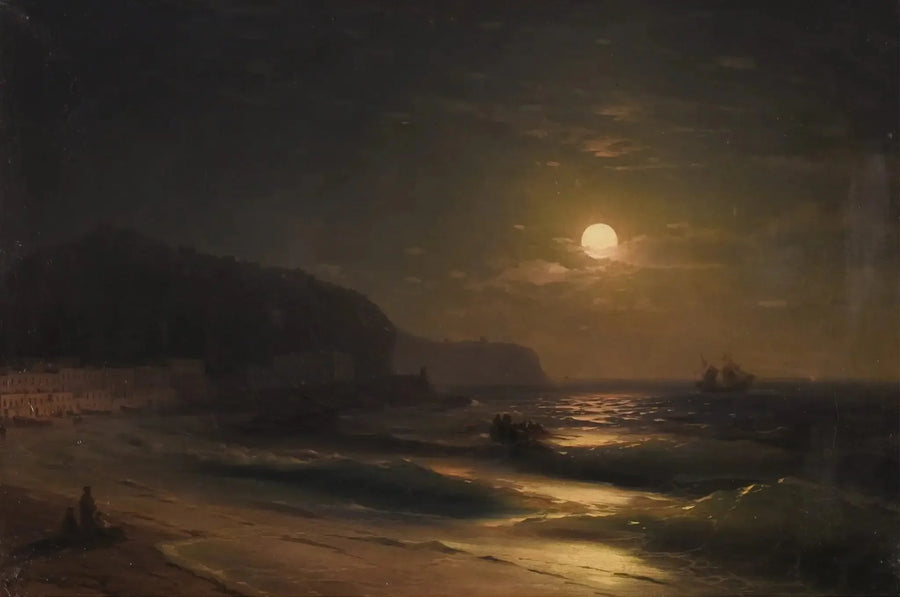 Måneoplyst nat - Ivan Aïvazovski