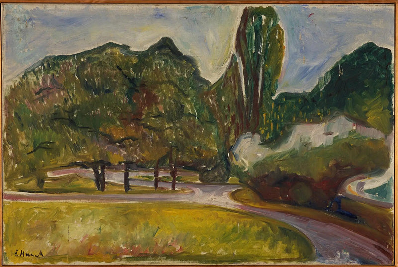 Sommernatt i Studenterlunden - Edvard Munch