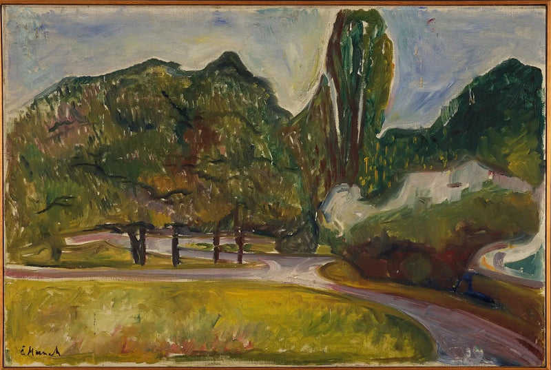 Sommernatt i Studenterlunden - Edvard Munch