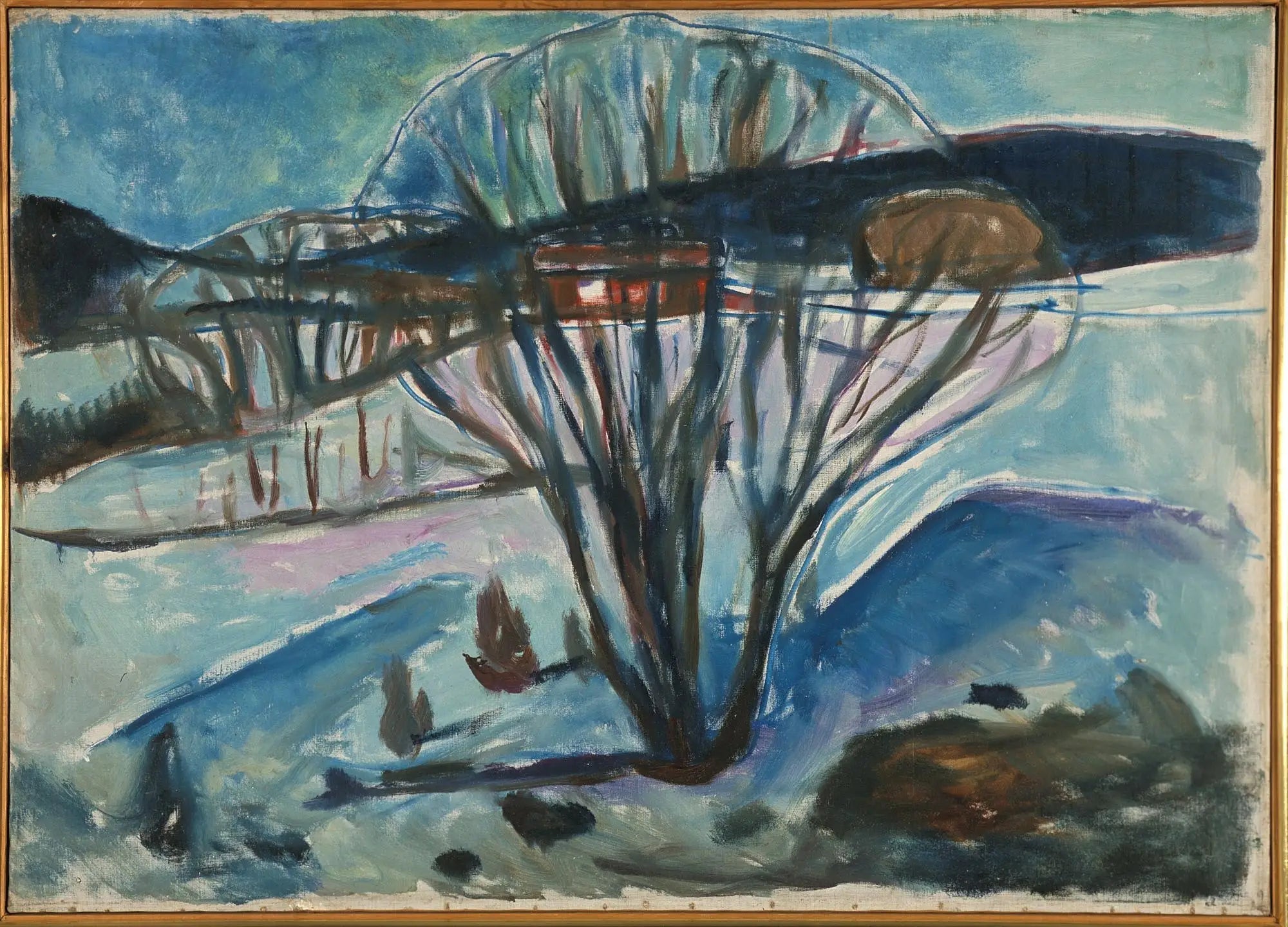 Nuit d'hiver - Edvard Munch image 1 reproduction de peinture à l’huile