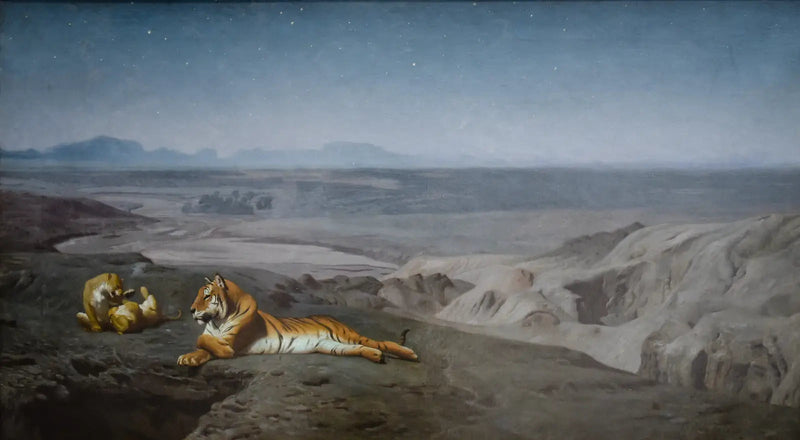 Nat i ørkenen - Jean-Léon Gérôme