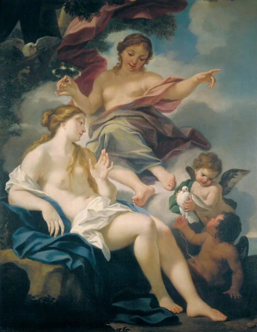 Nat og morgen - Luca Giordano