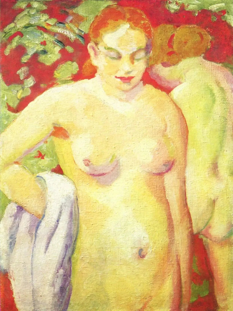 Nøgne på cinabro - Franz Marc