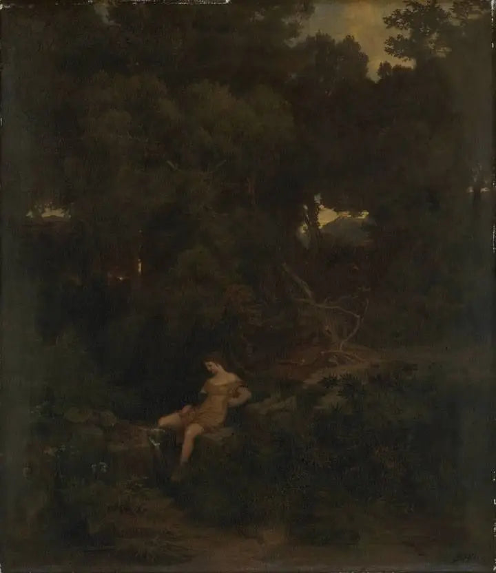 Nymfe ved kilden - Arnold Bøcklin