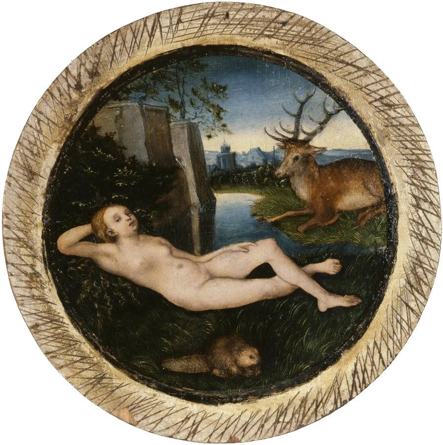 Liggende Nymfe - Lucas Cranach den Ældre